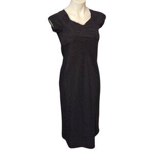 Jonathan Martin Size 14 Girls Dress Black White Polka Dot Lace Collar